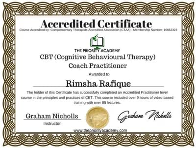 CBT Coach Practitioner Certificate - CTAA